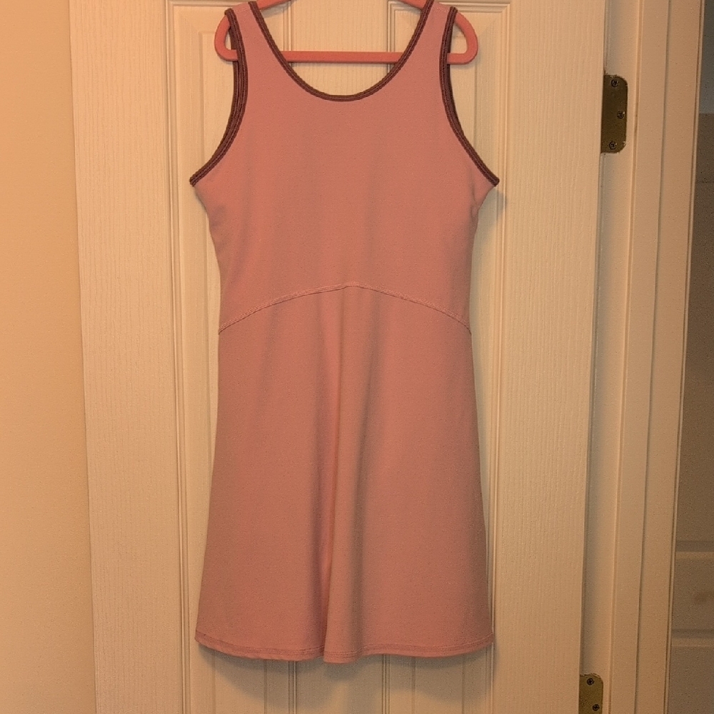 Athleta Pink Sleeveless Sundress Scoop Neck Casual